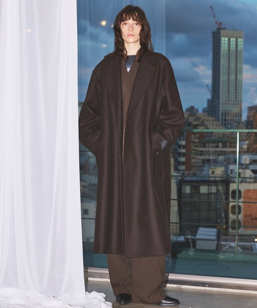 Super140s プライムオーバーメルトンチェスターコート UNISEX》Super140s Prime-Over Melton Chesterfield Coat/プライム