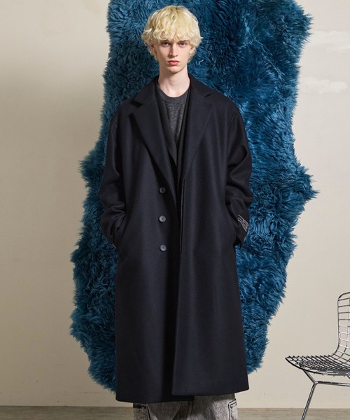 MAISON SPECIAL インサイドアウトプライムオーバー チェスターコート UNISEX》Sheep Leather Prime-Over Ulster Coat/シープレザー