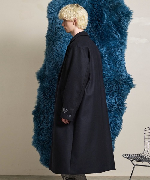 Super140s プライムオーバーメルトンチェスターコート Super140s Prime-Over Melton Chesterfield Coat