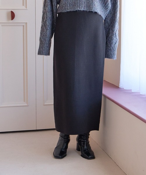 LOWRYS FARM(ローリーズファーム)の「スムースニットタイトスカート 969791(スカート・レディース・ブラック/ブラウン/アイボリー/イエロー/ブラック系その他・FREE)」の11枚目の写真