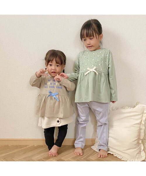 apres les cours（アプレレクール）の「スカラップスカッツ（スカート・キッズ・ピンク/ネイビー/キナリ・80/90/100/110/120/130）」の9枚目の写真