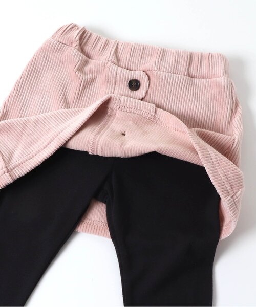 apres les cours（アプレレクール）の「スカラップスカッツ（スカート・キッズ・ピンク/ネイビー/キナリ・80/90/100/110/120/130）」の5枚目の写真