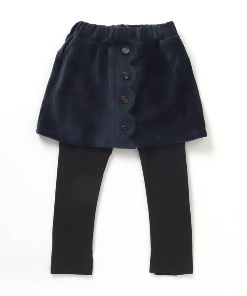 apres les cours（アプレレクール）の「スカラップスカッツ（スカート・キッズ・ピンク/ネイビー/キナリ・80/90/100/110/120/130）」の16枚目の写真