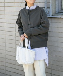 『一部WEB限定カラー』『洗濯可』FORK&SPOON ウーステッドヤーンニットカーディガン