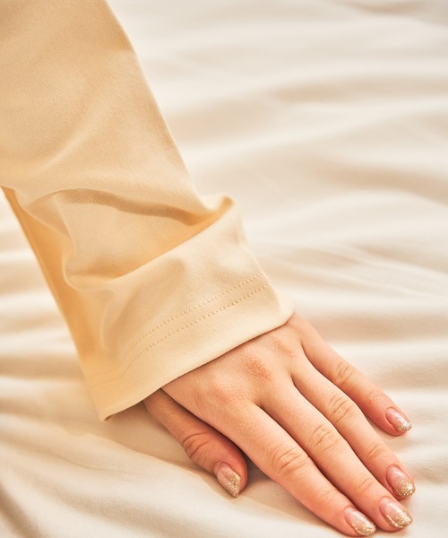 PAUL&JOE（ポールアンドジョー）の「【PAUL&JOE】ヌネット＆ジプシー（all over cat）プリント　ロングTシャツ（ルームウェア/パジャマ・レディース・ホワイト/サックスブルー/アイボリー・M/L）」の13枚目の写真