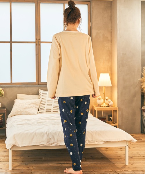 PAUL&JOE（ポールアンドジョー）の「【PAUL&JOE】ヌネット＆ジプシー（all over cat）プリント　ロングTシャツ（ルームウェア/パジャマ・レディース・ホワイト/サックスブルー/アイボリー・M/L）」の15枚目の写真