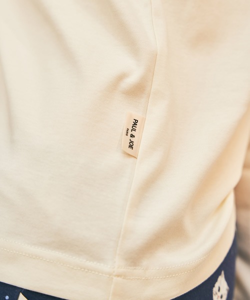 PAUL&JOE（ポールアンドジョー）の「【PAUL&JOE】ヌネット＆ジプシー（all over cat）プリント　ロングTシャツ（ルームウェア/パジャマ・レディース・ホワイト/サックスブルー/アイボリー・M/L）」の19枚目の写真