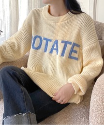 ROTATEロゴふんわりニットプルオーバー