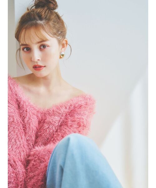 dazzlin（ダズリン）の「ハミングラメシャギークロップドトップス