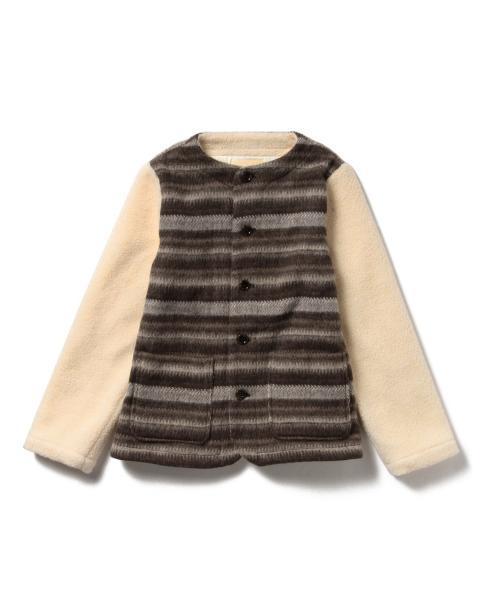 BEAMS BOY - 美品 BEAMS BOY シャギー ボア ノーカラー ブルゾン 定価19580円 BEAMS BOY - 美品 BEAMS BOY シャギー ボア ノーカラー ブルゾン
