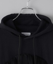 ヴィヴィアーノ VIVIANO チュールレイヤードスウェット トレーナー 長袖 F ブラック 黒 VS-TB23-03 レディース VIVIANO（ヴィヴィアーノ）の「VIVIANO/ヴィヴィアーノ Tiered