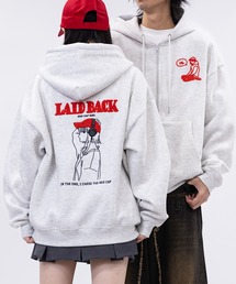 Red Cap Girl | 【a-r】〔Red Cap Girl/レッドキャップガール〕バックサテン刺繍 フルジップ ビッグパーカー(パーカー)