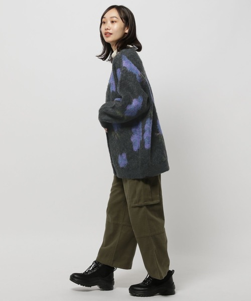 niko and...（ニコアンド）の「アソートモチーフ起毛Vカーディガン（カーディガン/ボレロ・レディース・チャコール/ブラック/アイボリー・FREE）」の13枚目の写真