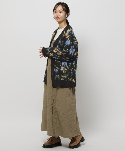 niko and...（ニコアンド）の「アソートモチーフ起毛Vカーディガン（カーディガン/ボレロ・レディース・チャコール/ブラック/アイボリー・FREE）」の14枚目の写真