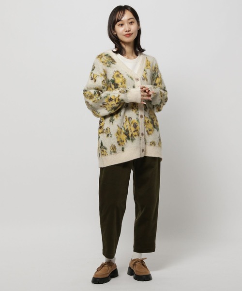 niko and...（ニコアンド）の「アソートモチーフ起毛Vカーディガン（カーディガン/ボレロ・レディース・チャコール/ブラック/アイボリー・FREE）」の18枚目の写真