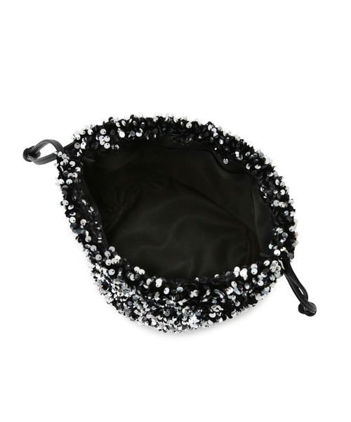 VIS（ビス）の「きらきらスパンコール巾着バッグ（ハンドバッグ・レディース・その他/シルバー系その他2/ブラック系その他・FREE）」の10枚目の写真