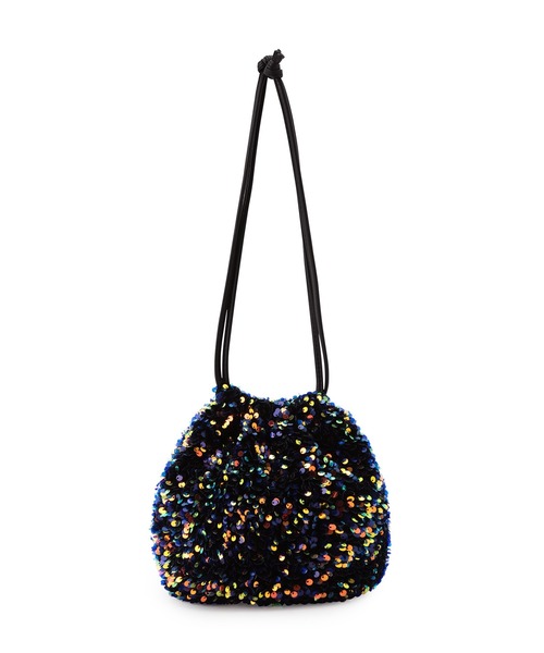 VIS（ビス）の「きらきらスパンコール巾着バッグ（ハンドバッグ・レディース・その他/シルバー系その他2/ブラック系その他・FREE）」の17枚目の写真
