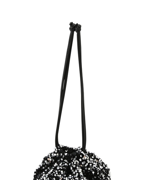 VIS（ビス）の「きらきらスパンコール巾着バッグ（ハンドバッグ・レディース・その他/シルバー系その他2/ブラック系その他・FREE）」の8枚目の写真