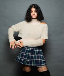 ANNA SUI NYC | ANNA SUI NYC フェザースラッシュタートルネックニットトップス(ニット/セーター)