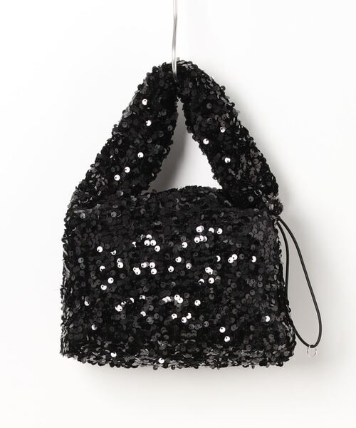 flower（フラワー）の「スパンコールハンドバッグ（ハンドバッグ・レディース・ブラック・FREE）」の2枚目の写真