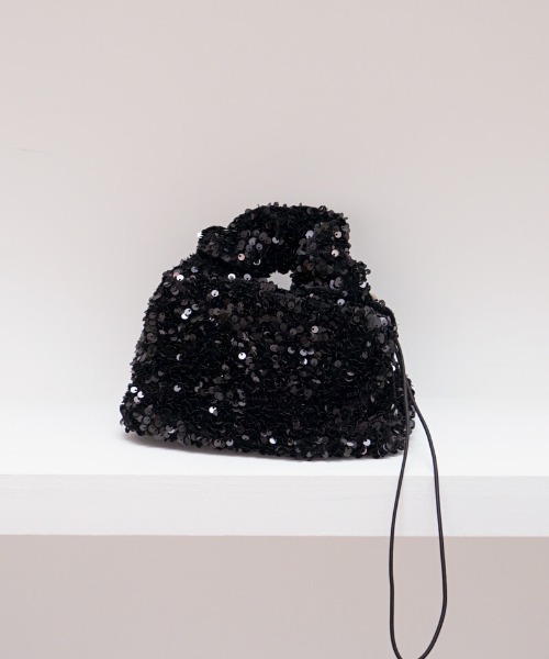 flower（フラワー）の「スパンコールハンドバッグ（ハンドバッグ・レディース・ブラック・FREE）」の13枚目の写真