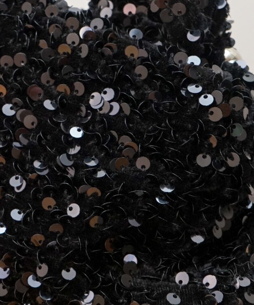 flower（フラワー）の「スパンコールハンドバッグ（ハンドバッグ・レディース・ブラック・FREE）」の14枚目の写真