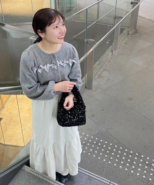 スパンコールハンドバッグ（ハンドバッグ）｜flower（フラワー）