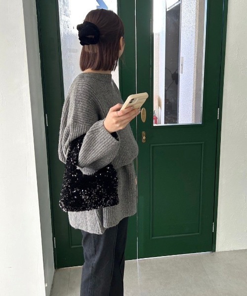 スパンコールハンドバッグ（ハンドバッグ）｜flower（フラワー）