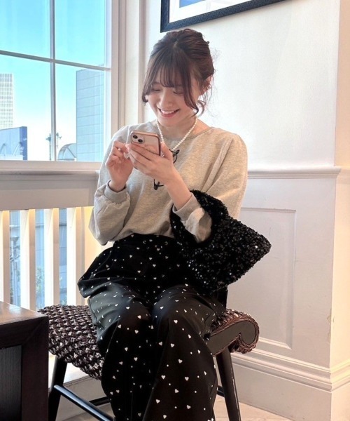 スパンコールハンドバッグ（ハンドバッグ）｜flower（フラワー）