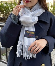 TWEED MILL | 【TWEEDMILL/ツィードミル】ウールチェックストール48(ストール/ショール)