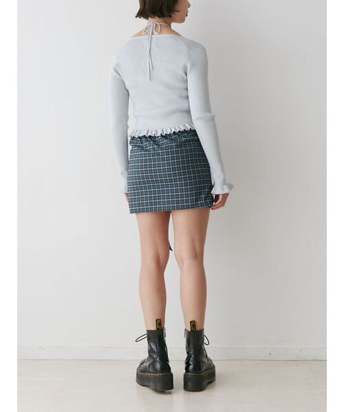 jouetie(ジュエティ)の「アシメフリルミニスカート(スカート・レディース・グリーン/ピンク/ブラック・MEDIUM)」の8枚目の写真