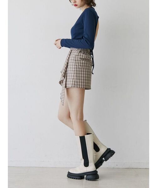 jouetie(ジュエティ)の「アシメフリルミニスカート(スカート・レディース・グリーン/ピンク/ブラック・MEDIUM)」の4枚目の写真