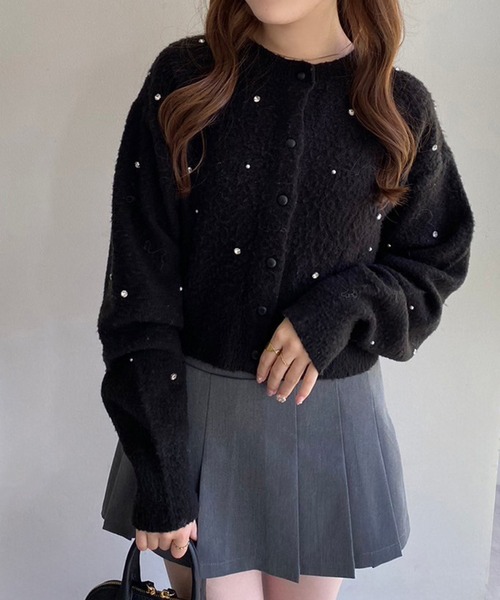 one after another NICE CLAUP（ワンアフターアナザーナイスクラップ）の「プリーツミニスカパン（スカート・レディース・グレー/ブラック/ベージュ・FREE）」の5枚目の写真