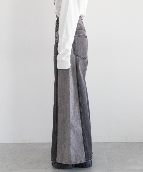 PAGEBOY（ページボーイ）の「キリカエデニムパンツ（デニムパンツ・レディース・ブルー/ブラック・26inch/25inch）」の11枚目の写真