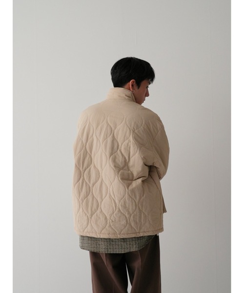 Bargiee（バージー）の「STANDCOLLAR QUILTING BLOUSON（ブルゾン・メンズ・アイボリー/ブラック・FREE）」の9枚目の写真