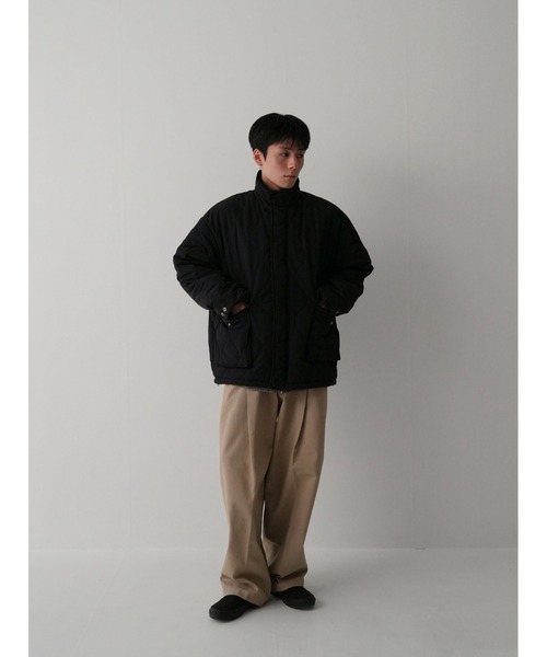 Bargiee（バージー）の「STANDCOLLAR QUILTING BLOUSON（ブルゾン・メンズ・アイボリー/ブラック・FREE）」の13枚目の写真