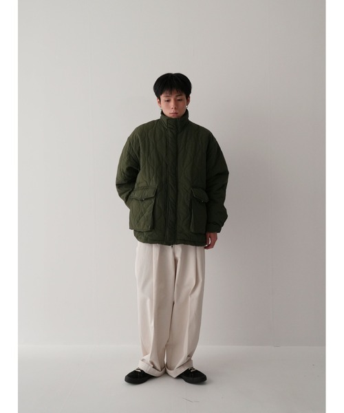 Bargiee（バージー）の「STANDCOLLAR QUILTING BLOUSON（ブルゾン・メンズ・アイボリー/ブラック・FREE）」の7枚目の写真