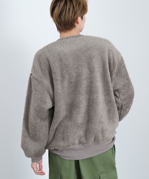 improves(インプローブス)の「ボア ポケット トレーナー(スウェット・メンズ・ブラック/ベージュ/ブラウン/ホワイト・X-LARGE/MEDIUM/LARGE)」の15枚目の写真