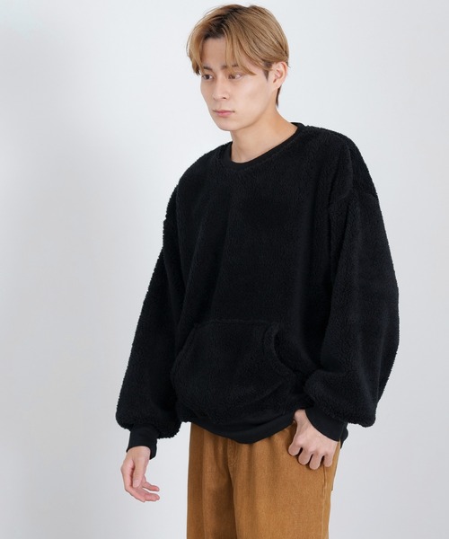 improves(インプローブス)の「ボア ポケット トレーナー(スウェット・メンズ・ブラック/ベージュ/ブラウン/ホワイト・X-LARGE/MEDIUM/LARGE)」の9枚目の写真