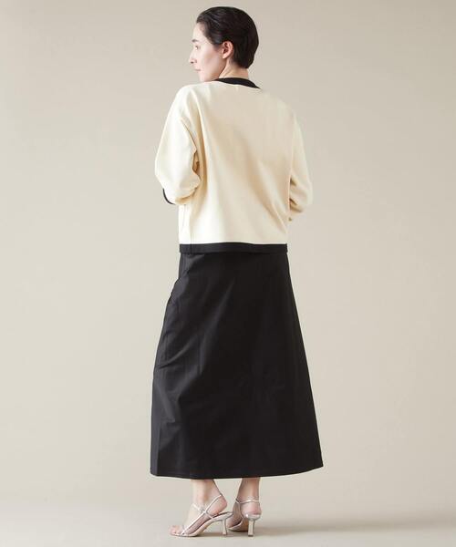 Traditional Weatherwear（トラディショナルウェザーウェア）の「【Traditional Weatherwear/トラディショナルウェザーウェア】ARKLEY KNIT バイカラーカーディガン（カーディガン/ボレロ・レディース・ブラック/アイボリー・XS）」の5枚目の写真