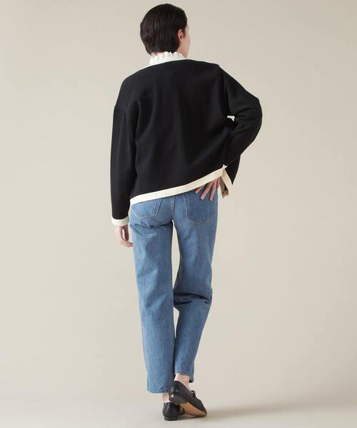 Traditional Weatherwear（トラディショナルウェザーウェア）の「【Traditional Weatherwear/トラディショナルウェザーウェア】ARKLEY KNIT バイカラーカーディガン（カーディガン/ボレロ・レディース・ブラック/アイボリー・XS）」の11枚目の写真