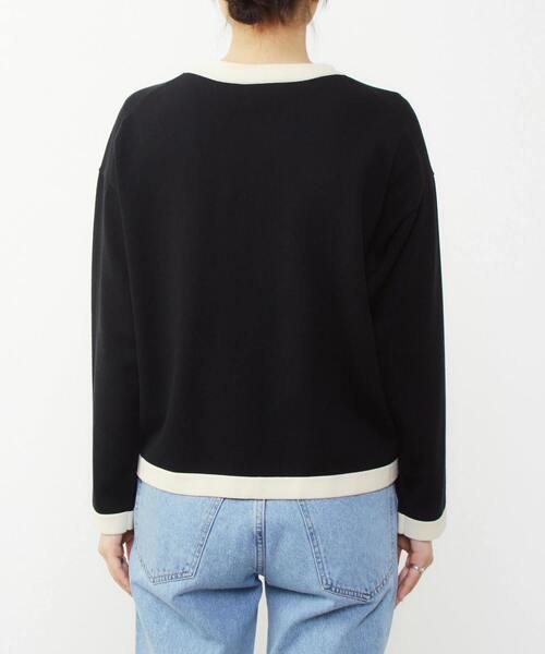 Traditional Weatherwear（トラディショナルウェザーウェア）の「【Traditional Weatherwear/トラディショナルウェザーウェア】ARKLEY KNIT バイカラーカーディガン（カーディガン/ボレロ・レディース・ブラック/アイボリー・XS）」の14枚目の写真