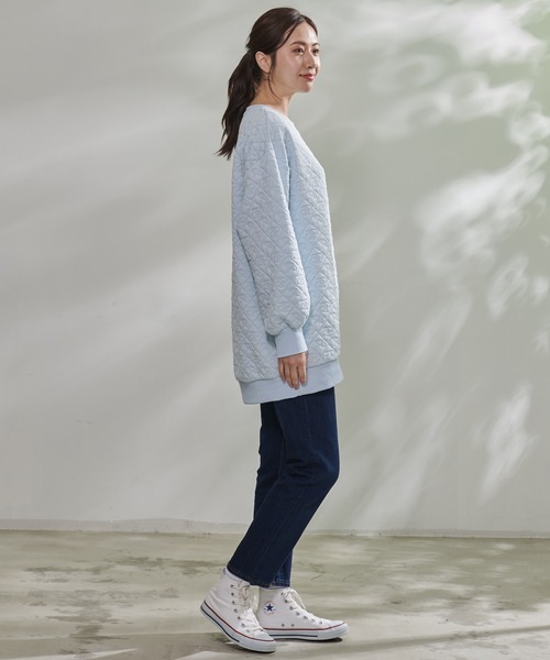 Arnold Palmer（アーノルドパーマー）の「アンブレラ ふくれジャガード チュニック（チュニック・レディース・アイボリー/杢グレー/サックスブルー・M/L/S）」の11枚目の写真