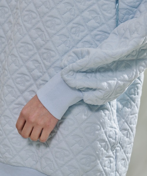 Arnold Palmer（アーノルドパーマー）の「アンブレラ ふくれジャガード チュニック（チュニック・レディース・アイボリー/杢グレー/サックスブルー・M/L/S）」の13枚目の写真