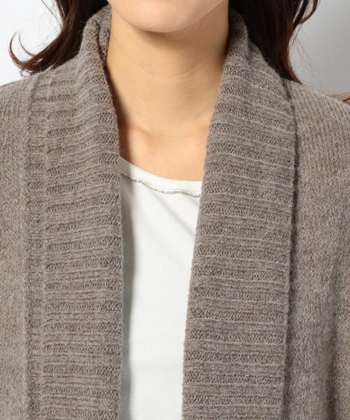 23区（ニジュウサンク）の「【VERY11月号掲載商品】アルパカウールバルキー ニットカーディガン（カーディガン/ボレロ・レディース・ライトグレー系/ブラウン系/ネイビー系・44/46）」の6枚目の写真