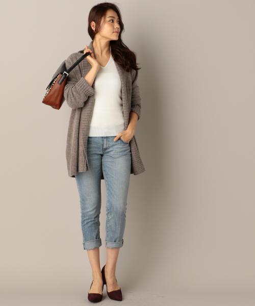 23区（ニジュウサンク）の「【VERY11月号掲載商品】アルパカウールバルキー ニットカーディガン（カーディガン/ボレロ・レディース・ライトグレー系/ブラウン系/ネイビー系・44/46）」の11枚目の写真