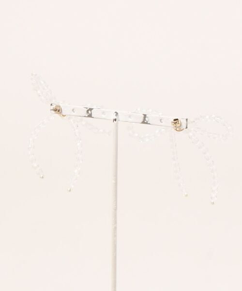 HUIT bouquet（ユイット）の「リボンモチーフ クリア ピアス HUIT（ピアス（両耳用）・レディース・クリア・フリー）」の10枚目の写真