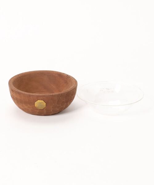 VINTAGE WOODEN BOWL WITH GLASS（その他ペットグッズ）｜PUEBCO（プエブコ）
