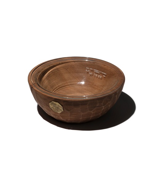 VINTAGE WOODEN BOWL WITH GLASS（その他ペットグッズ）｜PUEBCO（プエブコ）