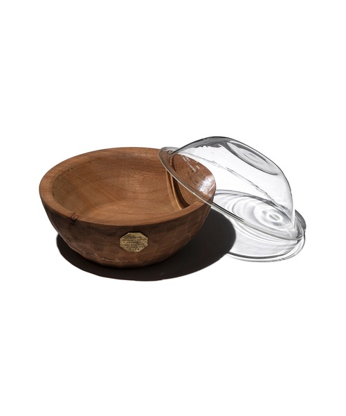 VINTAGE WOODEN BOWL WITH GLASS（その他ペットグッズ）｜PUEBCO（プエブコ）